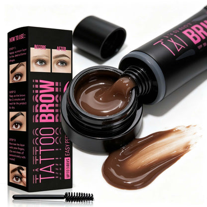 Tattoo Brow Peel-off Eyebrow Gel, 3 Days Long Lasting Waterproof Eyebrow Tint