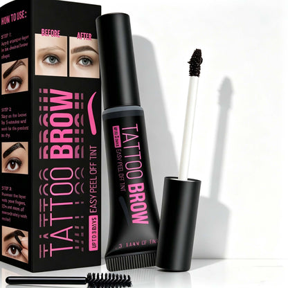 Tattoo Brow Peel-off Eyebrow Gel, 3 Days Long Lasting Waterproof Eyebrow Tint
