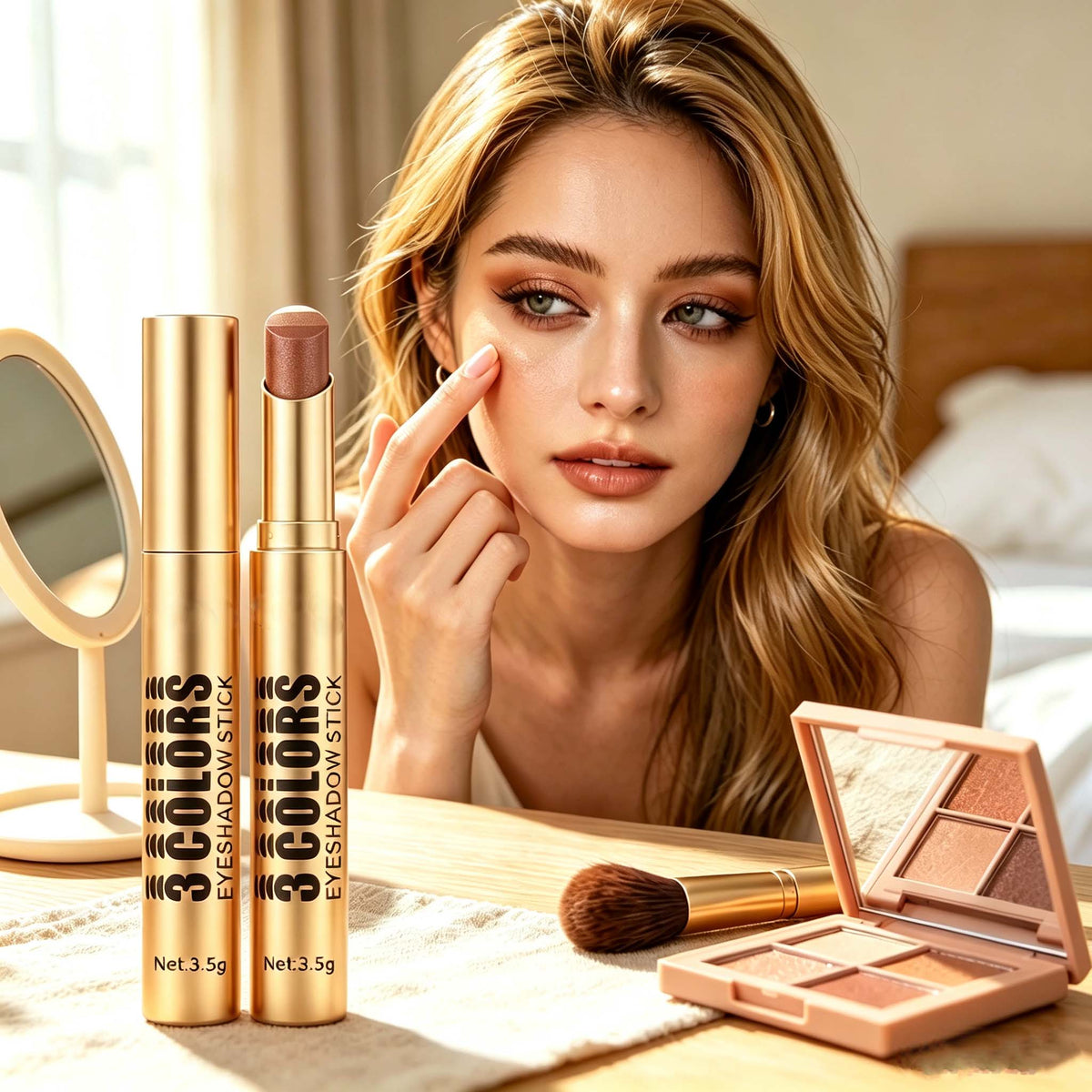 3‑In‑1 Cream Eyeshadow Stick, Multi‑Tone Eye Makeup