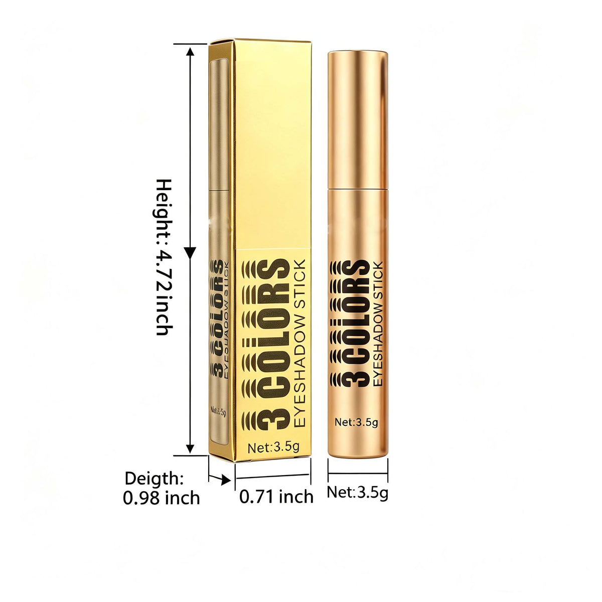 3‑In‑1 Cream Eyeshadow Stick, Multi‑Tone Eye Makeup