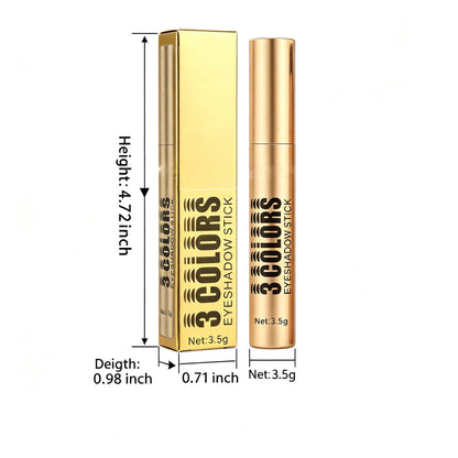 3‑In‑1 Cream Eyeshadow Stick, Multi‑Tone Eye Makeup
