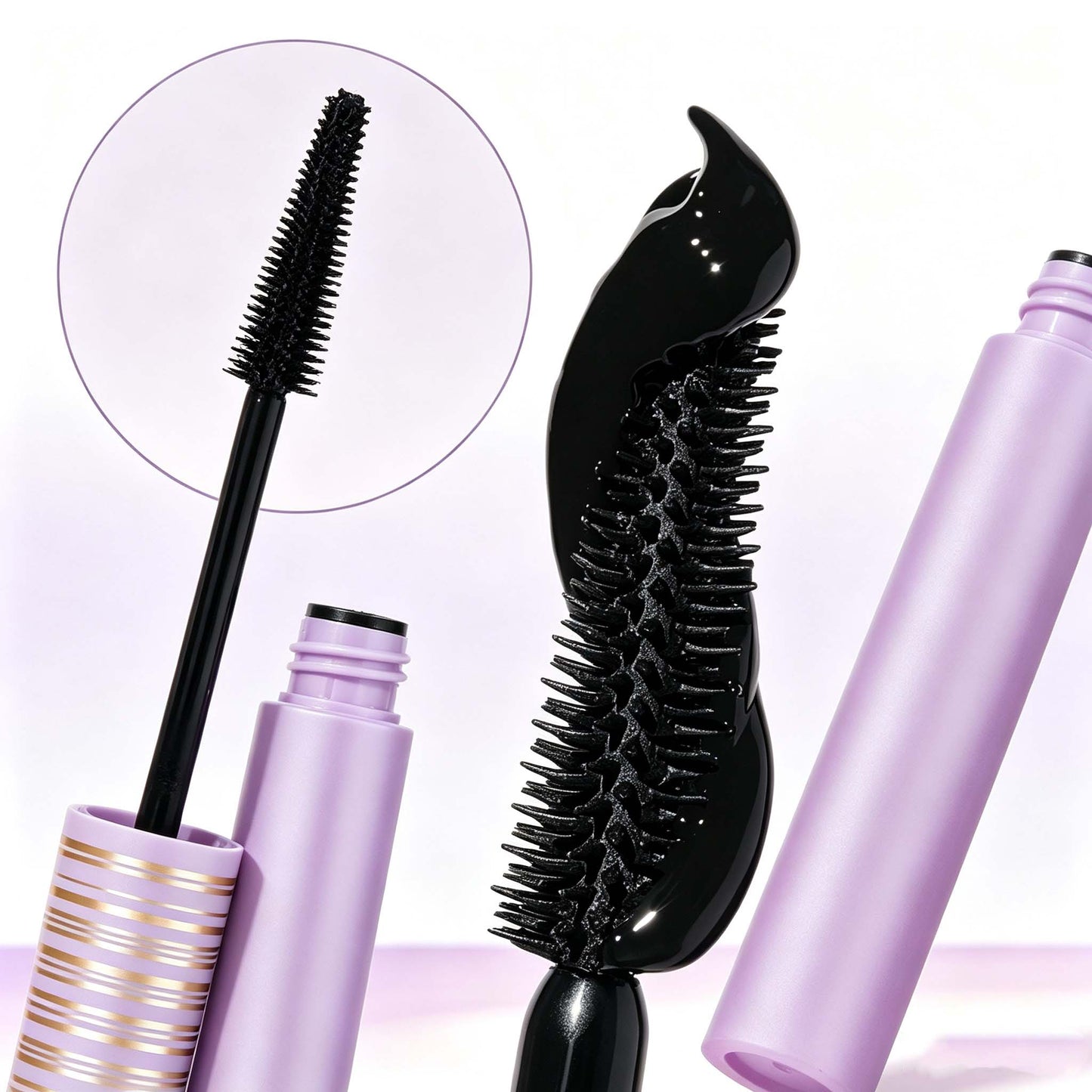 Tubing Mascara, Natural Volumizing Lash Primer, Smudge‑Resistant Long‑Lasting Eye Makeup